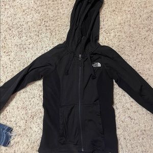 black north face zip up